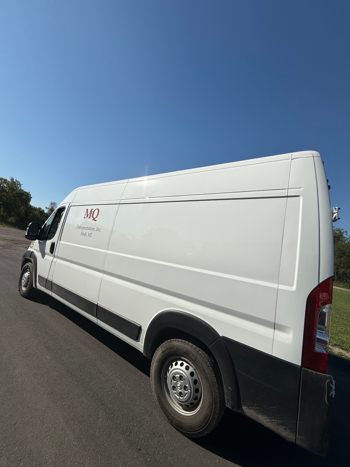 M&Q Transportation mobile service van on the road